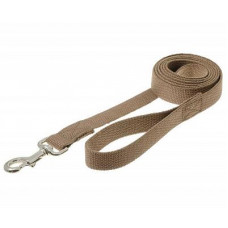 Поводок с карабином, брезент сшивной, стальной карабин (25мм)