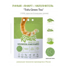 Наполнитель для кошачьего туалета Комок TOFU Green Teaкомкующийся, тофу, натуральный, 5 л., 1.8 кг