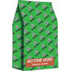 Сухой корм ZooRing Active Dog для собак средних и крупных пород с лососем и рисом