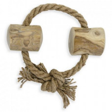 COFFEE WOOD Игрушка для собак Веревочное кольцо с бочонками, 15см, M