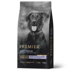 Premier Dog Salmon & Turkey Adult Medium сухой корм для собак средних пород, свежее филе лосося с индейкой