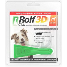ROLF CLUB 3D Капли от блох и клещей для собак 10-20кг