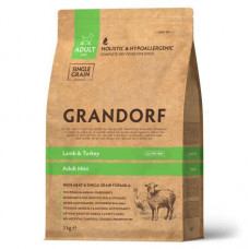 Grandorf сухой корм для взрослых собак мелких пород с ягненком и индейкой