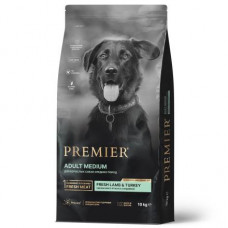 Premier Dog Lamb & Turkey Adult Medium сухой корм для собак средних пород, свежее мясо ягненка с индейкой