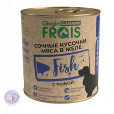 Frais (Фрайс) Classique Dog консервы для собак сочные кусочки мяса с рыбой в желе