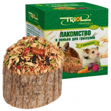 Лакомство для грызунов Triol Лакомство, в пеньке, с овощами, 70 г