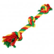 Грейфер канатный 3 узла Doglike Dental Knot большой (жёлтый-зелёный-красный