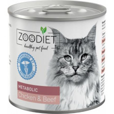  Zoodiet Metabolic Chicken&Beef влажный корм для взрослых кошек для улучшения обмена веществ, с курицей и говядиной, в консервах