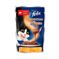 Felix Sensations в Соусе, c говядиной в соусе с томатами