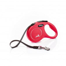 Поводок-рулетка Flexi New Classic tape S 5m 15 kg red