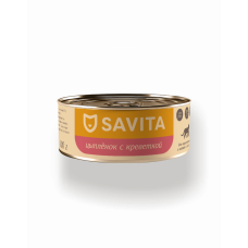 Savita Консервы для кошек и котят. Цыплёнок с креветкой 
