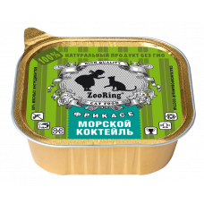 Консервы для взрослых кошек фрикасе морской коктейль 