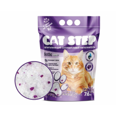Наполнитель для кошек Cat Step Arctic Lavender впитывающий силикагелевый 7.6л