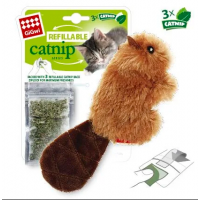Игрушка для кошек Бобрёнок с кошачьей мятой