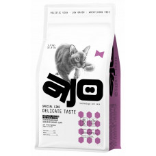 AJO Cat Delicate Taste сухой корм для привередливых кошек и котят с индейкой - 1,5 кг