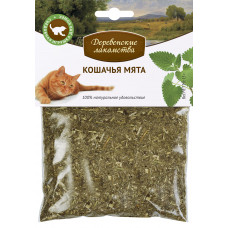 Лакомство для кошек Деревенские лакомства, кошачья мята, 15 г