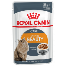 Влажный корм для кошек Royal Canin Intense Beauty, для здоровья кожи и блеска шерсти, 85 г (кусочки в соусе)