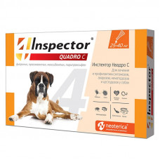 Инспектор Квадро С капли для собак 25-40 кг