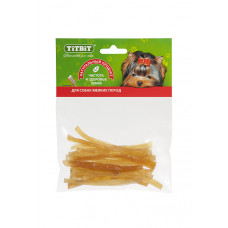 Лакомство для собак Titbit Сухожилия говяжьи (соломка), мягкая упаковка, 50 г