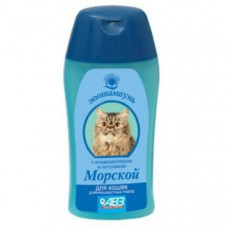 Шампунь  для длинношерстных кошек АВЗ Морской, с кондиционером и хитозаном, 180 мл
