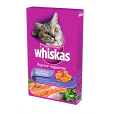Whiskas сухой корм для взрослых кошек, С лососем