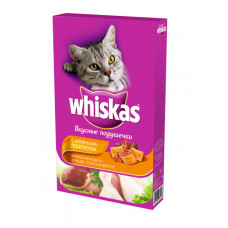 Сухой корм Whiskas для кошек возрастом 7+ «подушечки с паштетом. Ассорти с курицей и индейкой», 350г