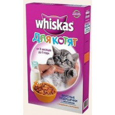 Сухой корм Whiskas для котят «подушечки с молочной начинкой, с индейкой и морковью», 350г