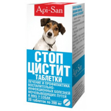 Apicenna Стоп-Цистит Таблетки для Собак Лечение и Профилактика МКБ 20таб